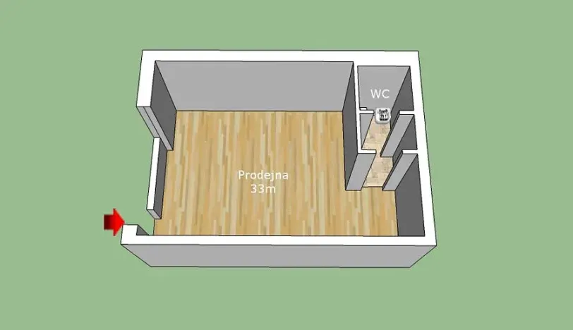 Prodej obchodního prostoru, České Budějovice, Husova tř., 37 m2