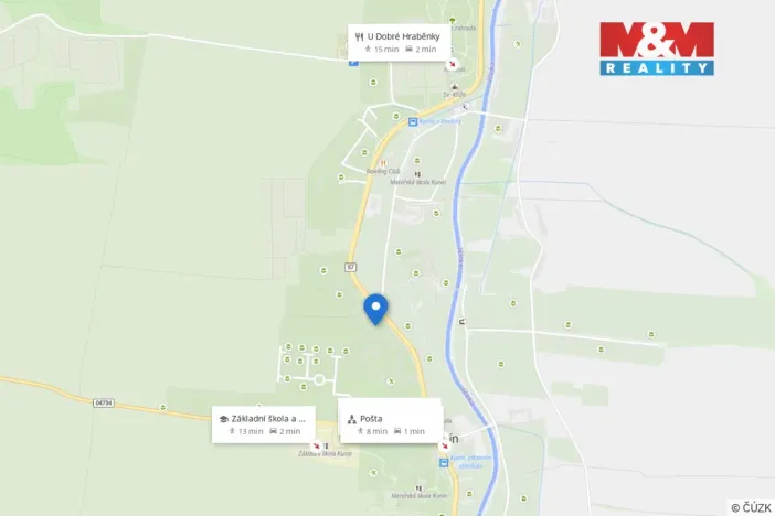 Pronájem bytu 2+1, Kunín, 50 m2