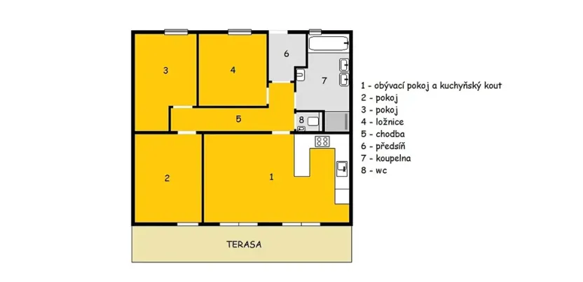 Prodej bytu 4+kk, Mníšek pod Brdy, V Edenu, 84 m2