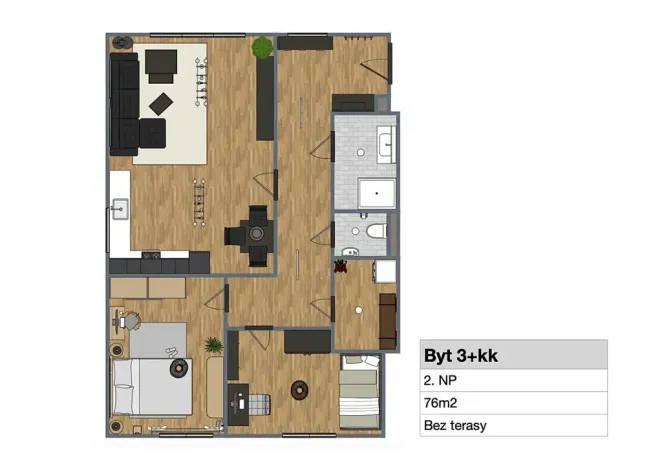 Prodej bytu 2+kk, Bělá pod Bezdězem, Jarní, 57 m2