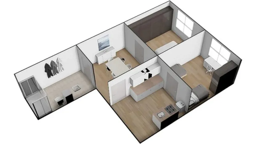 Pronájem bytu 3+1, Brno - Maloměřice, Obřanská, 58 m2