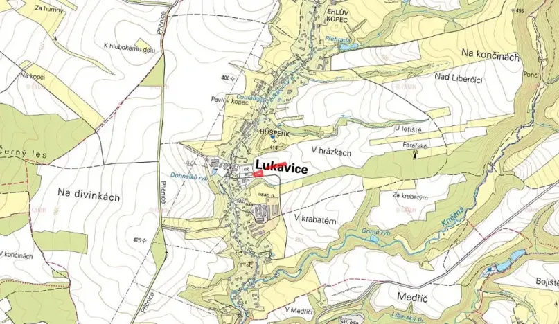 Prodej pozemku pro bydlení, Lukavice, 3755 m2