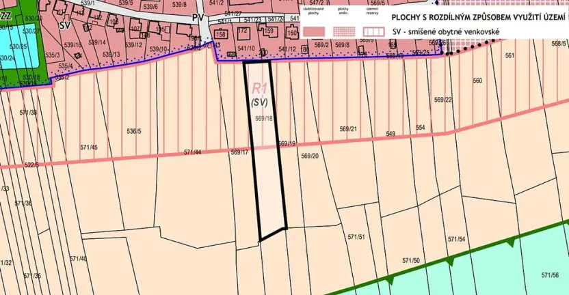 Prodej pozemku pro bydlení, Těně, 4546 m2