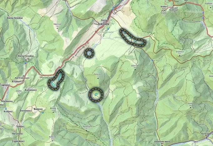 Prodej pole, Zliechov, Slovensko, 25818 m2