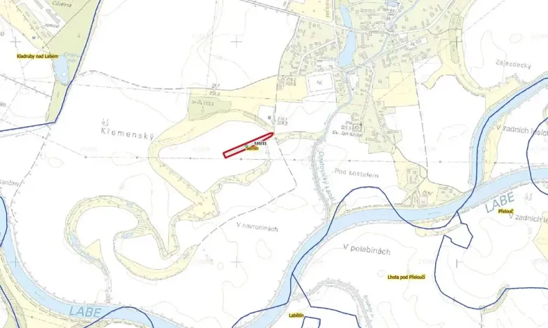 Prodej podílu pole, Semín, 2539 m2