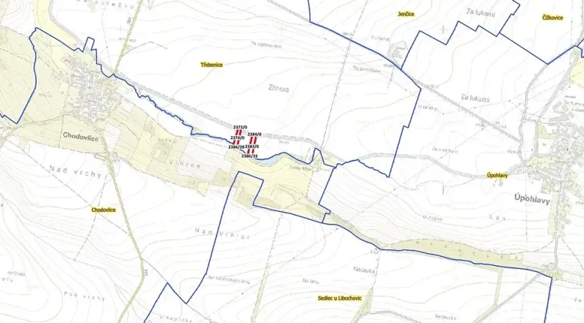 Prodej podílu pole, Třebenice, 3275 m2