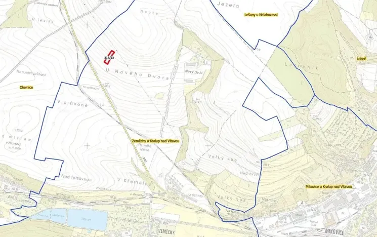 Prodej pole, Kralupy nad Vltavou, 3172 m2