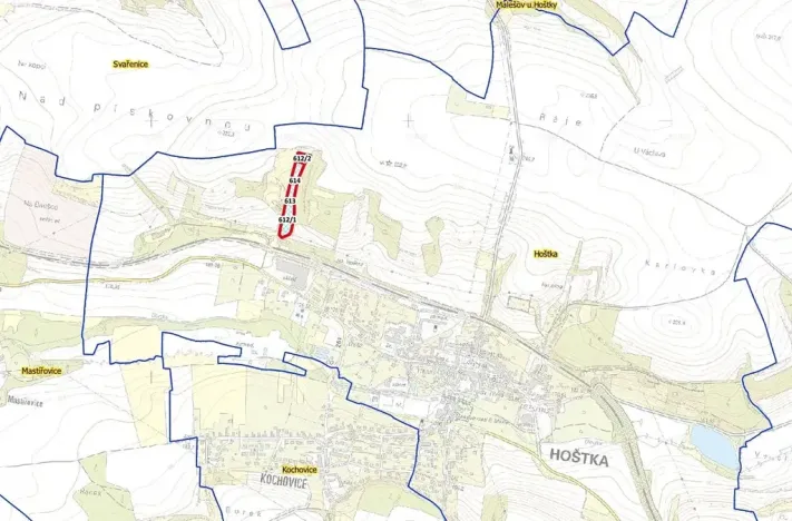 Prodej pole, Hoštka, 11797 m2