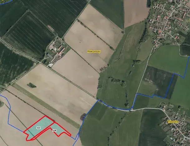 Prodej pole, Mokrovousy, 46821 m2