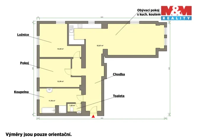 Pronájem bytu 3+kk, Mariánské Lázně, Třebízského, 96 m2