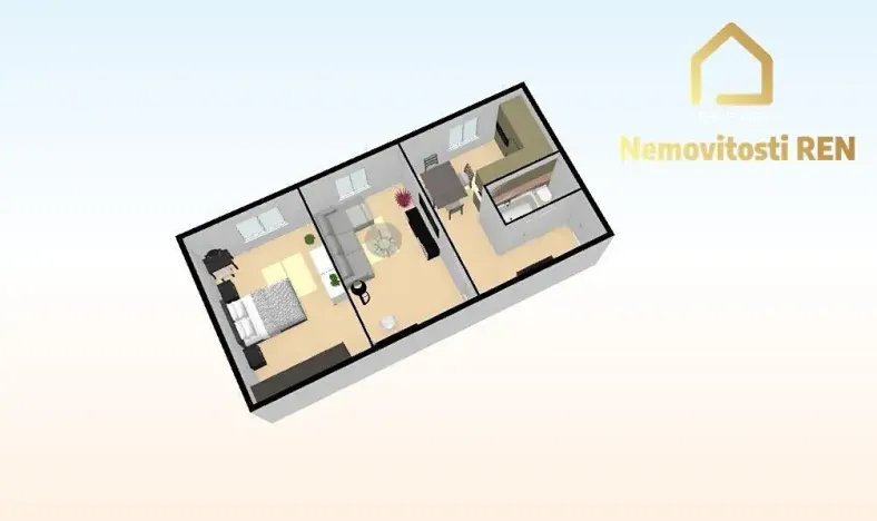 Pronájem bytu 2+1, Ostrava, Františka Hajdy, 52 m2