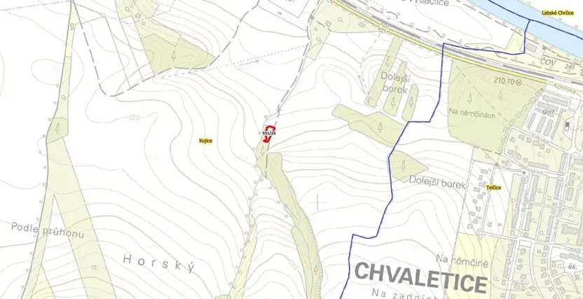 Prodej louky, Kojice, 737 m2