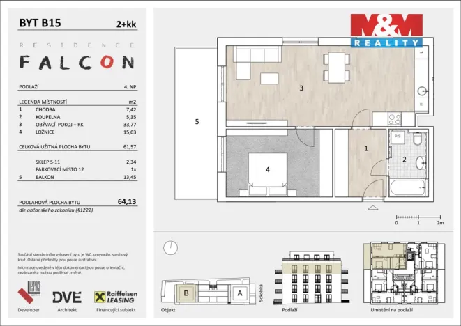 Prodej bytu 2+kk, Mělník, Sokolská, 64 m2