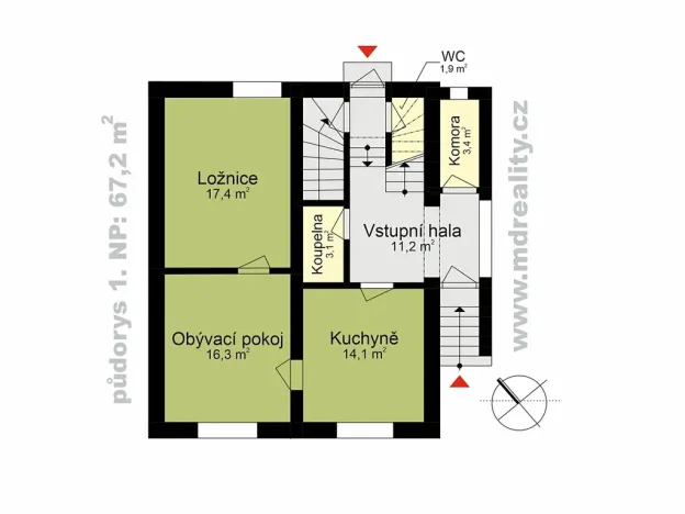 Prodej rodinného domu, Třebíč, Dukelská, 161 m2