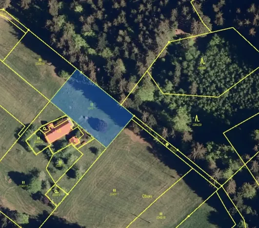 Dražba louky, Staré Hamry, 1476 m2