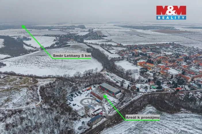 Pronájem skladu, Veleň, K Cihelně, 1100 m2