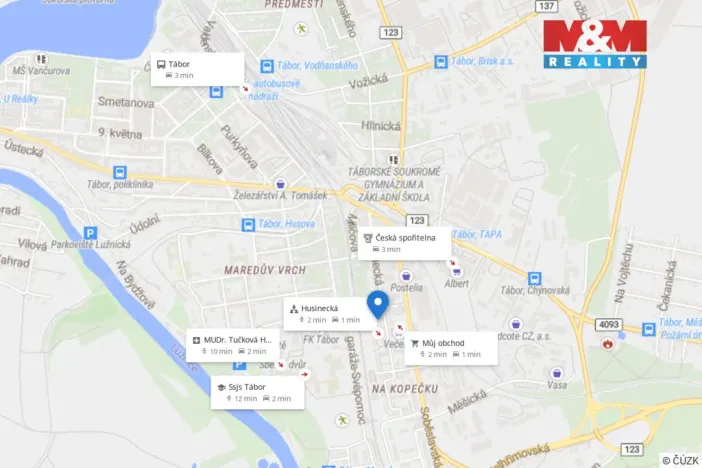 Prodej bytu 3+1, Tábor, Trocnovská, 80 m2