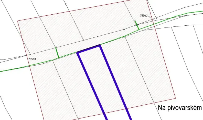Prodej zahrady, Boršov nad Vltavou, K Pilotovi, 460 m2