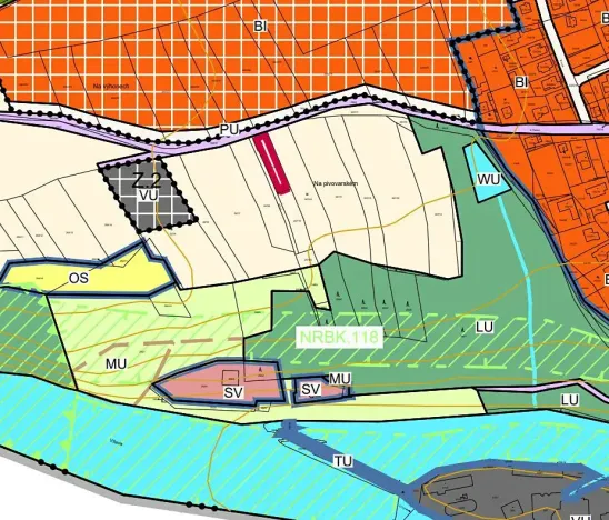 Prodej zahrady, Boršov nad Vltavou, K Pilotovi, 460 m2