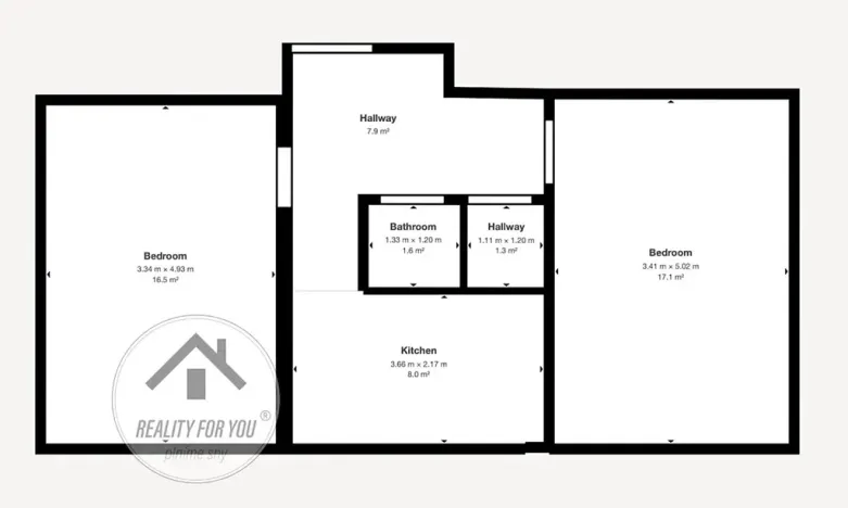 Pronájem bytu 2+1, Citice, 53 m2