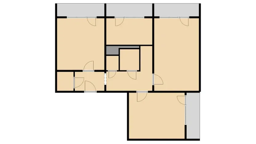 Pronájem bytu 3+1, Slaný, Plynárenská, 66 m2