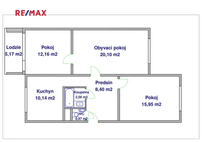 Prodej bytu 3+1, Rokycany, Pražská, 75 m2