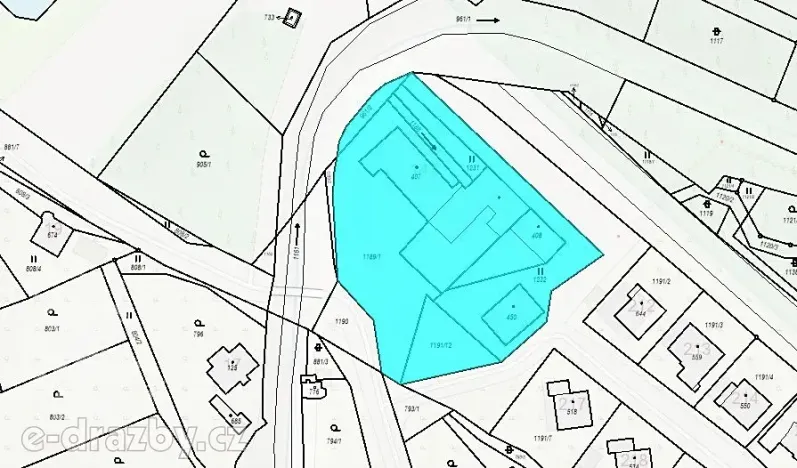 Dražba kanceláře, Vysoká Pec, 1300 m2