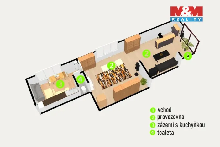 Pronájem obchodního prostoru, Havlíčkův Brod, Nádražní, 64 m2