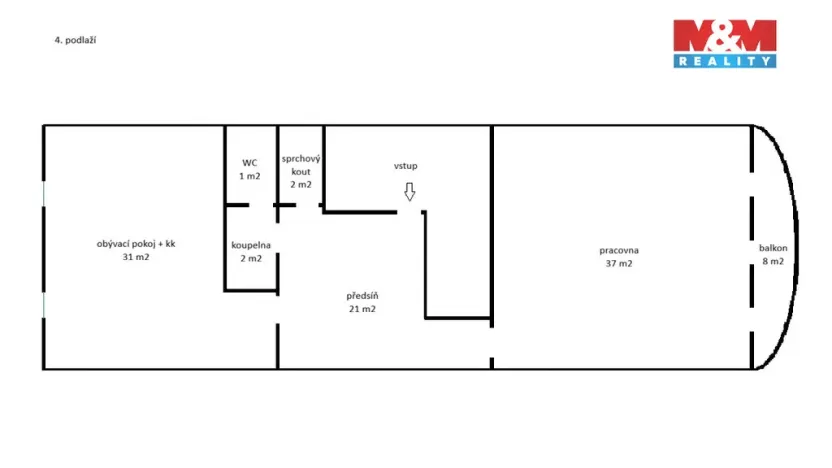 Pronájem bytu 2+kk, Opava - Město, Dolní náměstí, 94 m2