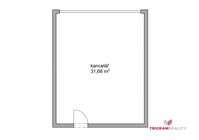Pronájem kanceláře, Hradec Králové - Pražské Předměstí, Gočárova třída, 32 m2