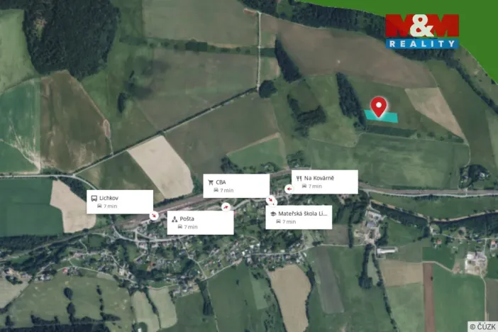Prodej louky, Lichkov, 7222 m2