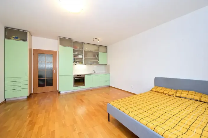 Pronájem bytu 1+kk, Praha - Holešovice, Osadní, 32 m2