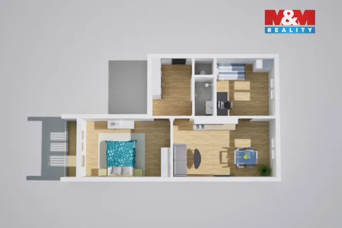 Prodej bytu 3+kk, Teplice, Palackého, 66 m2