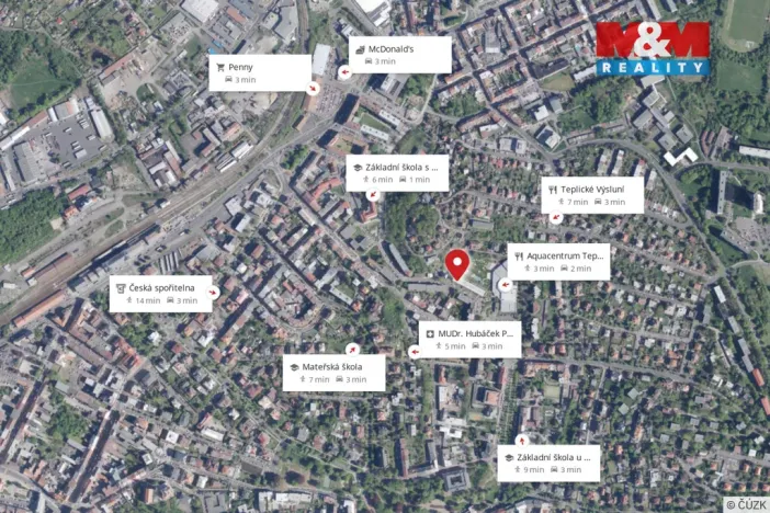 Prodej bytu 3+kk, Teplice, Palackého, 66 m2