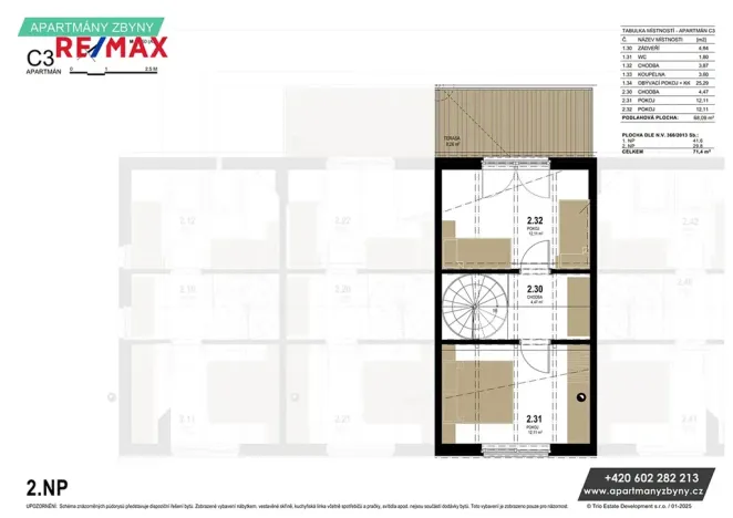 Prodej bytu 3+kk, Doksy, 67 m2