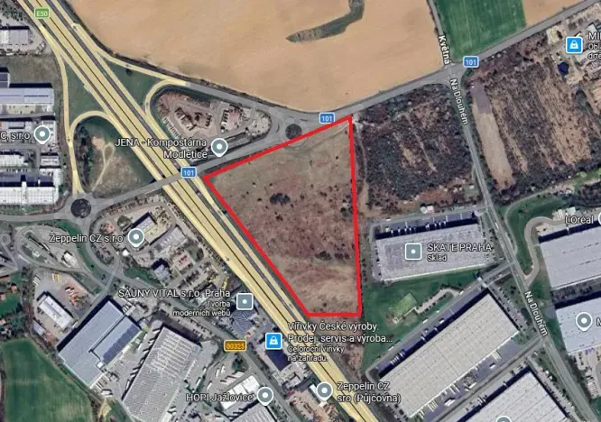 Pronájem komerčního pozemku, Říčany, 500 m2