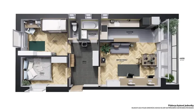 Prodej bytu 3+kk, Praha - Braník, Žalmanova, 65 m2