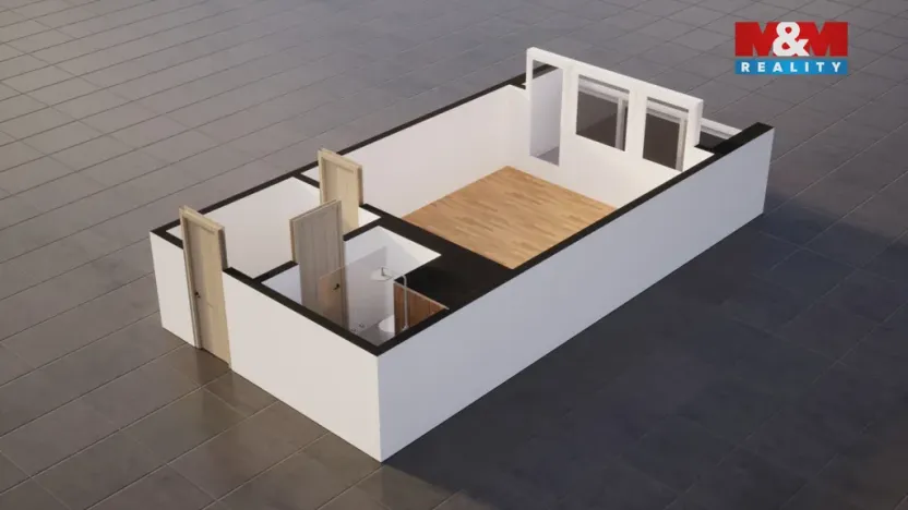 Pronájem bytu 1+kk, Liberec - Liberec XII-Staré Pavlovice, Šimáčkova, 32 m2