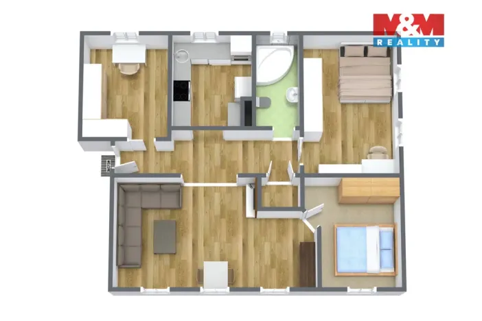 Prodej bytu 4+1, Karlovy Vary, Sládkova, 94 m2