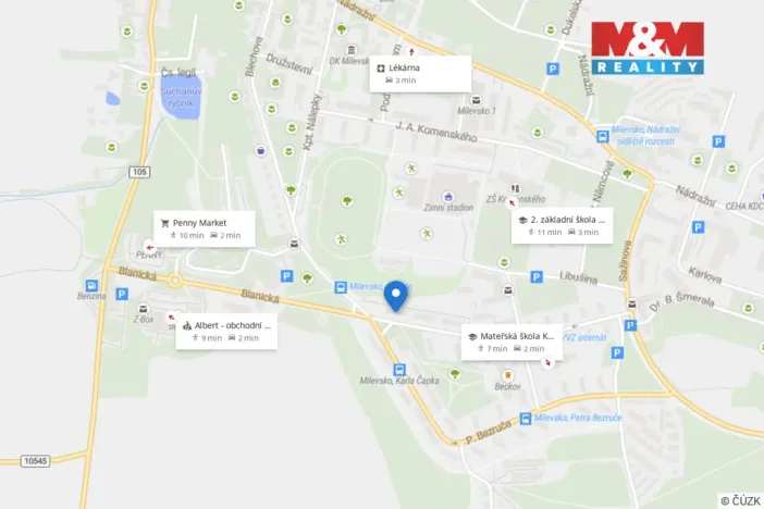 Pronájem bytu 3+kk, Milevsko, Čs. armády, 65 m2