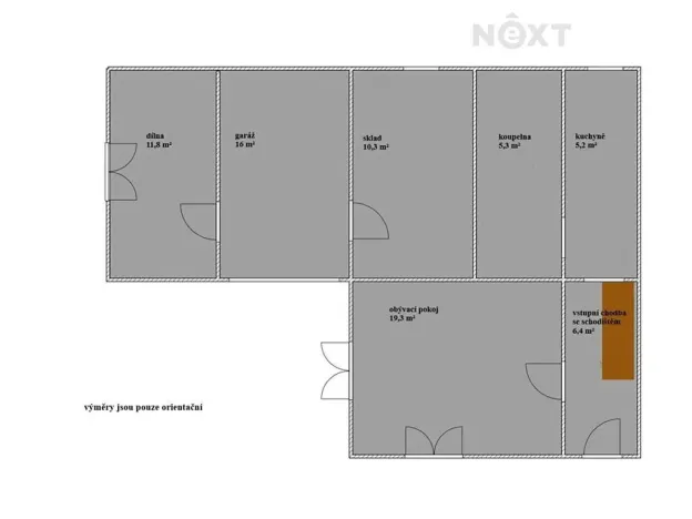 Prodej rodinného domu, Podmokly, 60 m2