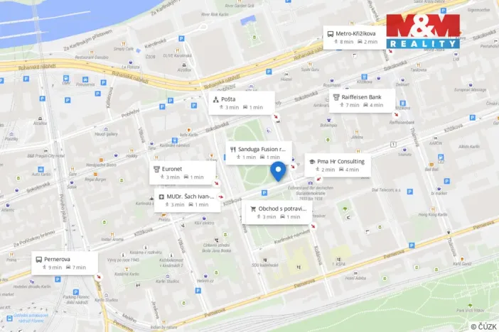 Prodej bytu 2+1, Praha, Karlínské náměstí, 102 m2