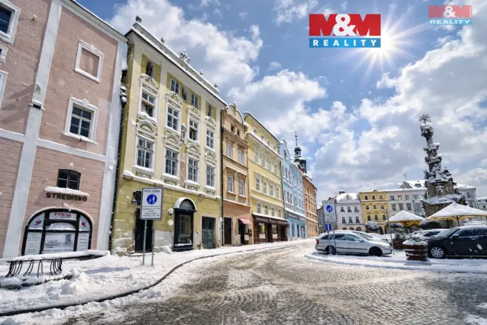 Pronájem bytu 1+kk, Jindřichův Hradec - Jindřichův Hradec I, nám. Míru, 30 m2