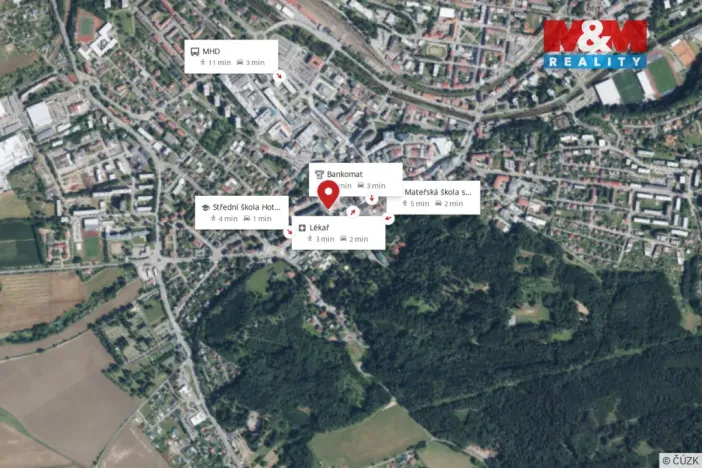 Pronájem bytu 2+1, Trutnov - Horní Předměstí, Na Kopečku, 58 m2