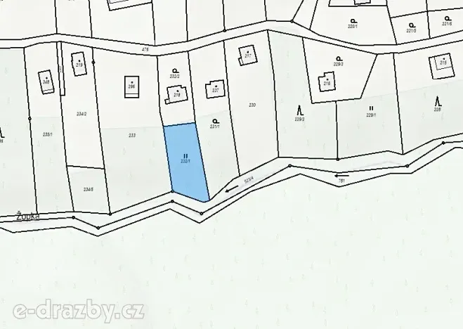 Dražba zahrady, Holešov, 474 m2