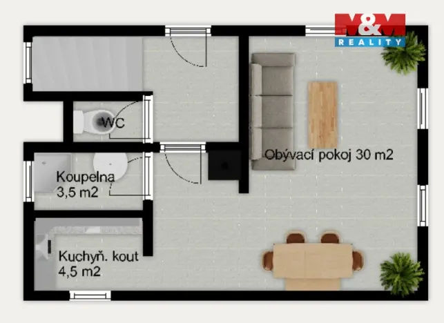 Prodej rodinného domu, Kněžice - Dubečno, 86 m2