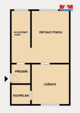 Pronájem bytu 2+kk, Praha - Bubeneč, Ve struhách, 50 m2