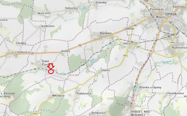 Prodej lesa, Dolní Životice, 776 m2
