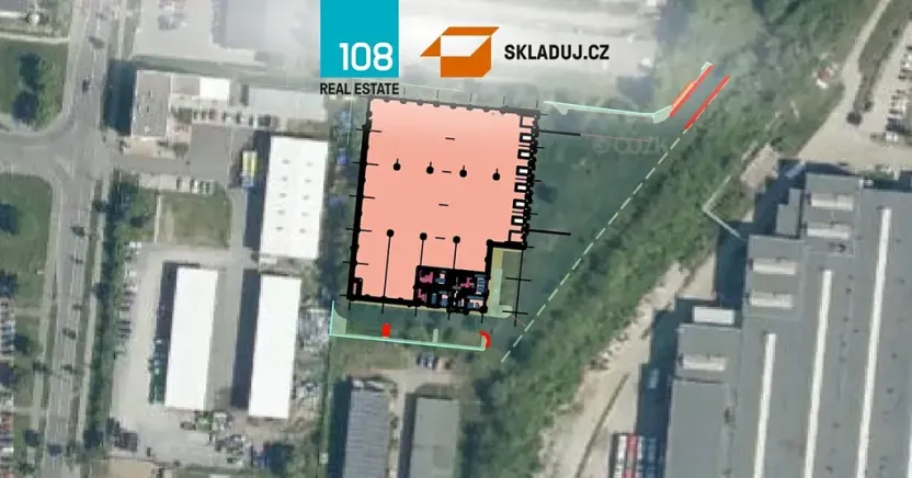 Pronájem skladu, Plzeň, Edvarda Beneše, 3300 m2