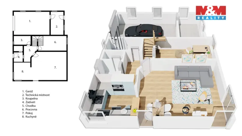 Prodej rodinného domu, Buštěhrad, Akátová, 126 m2